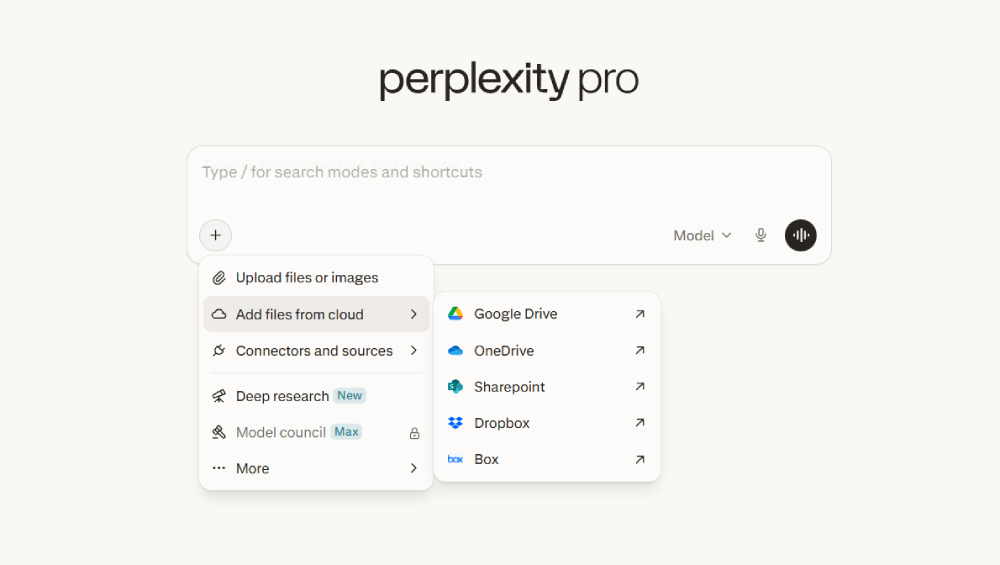 Tải lên tệp và kết nối ứng dụng bên thứ 3